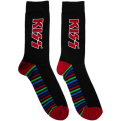 Kiss Red Logo & Stripes Kojinės