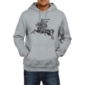 Grey hoodie with Vytis