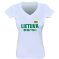 Lietuva Basketball Moteriški Marškinėliai 