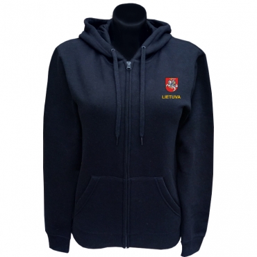 Vytis Patch Ladies Hoodie With Zipper