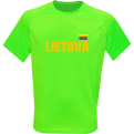 Tee Lithuania Sporty Neon (Vytis On The Back)