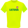 Tee Lithuania Sporty Neon Yellow