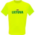 Tee Lithuania Sporty Neon Yellow
