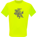 Tee Stylized Vytis Sporty Neon Yellow
