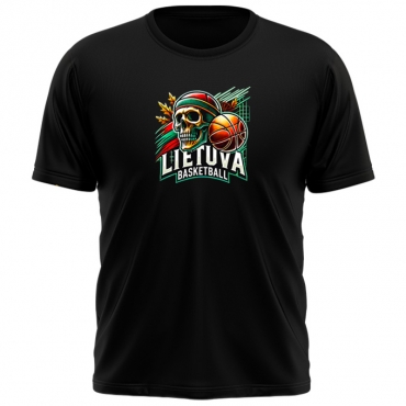 Tee Lithuania Basketball Skulls 