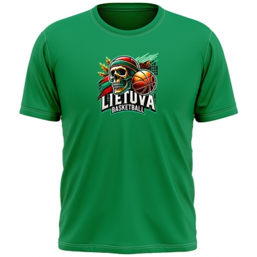 Tee Lithuania Basketball Skulls