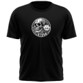 Tee Lithuania White Black Skull