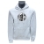 Hoodie Lithuania White Black Skull thumbnail