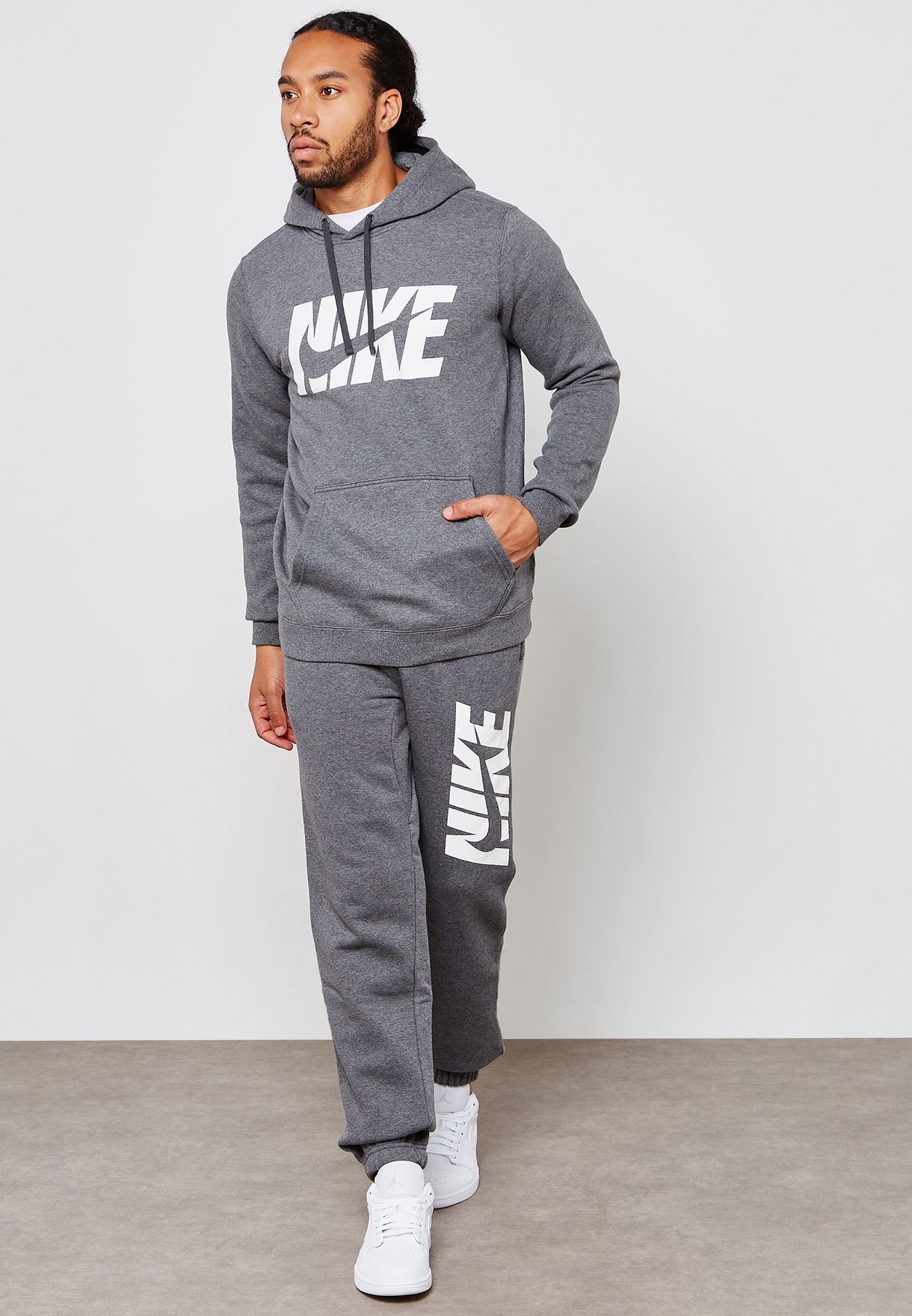 nike nsw graphic fleece tracksuit