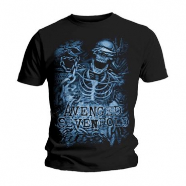 Avenged Sevenfold Chained Skeleton Marškinėliai 