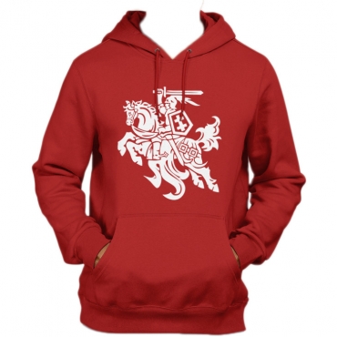 Red Hoody With Vytis